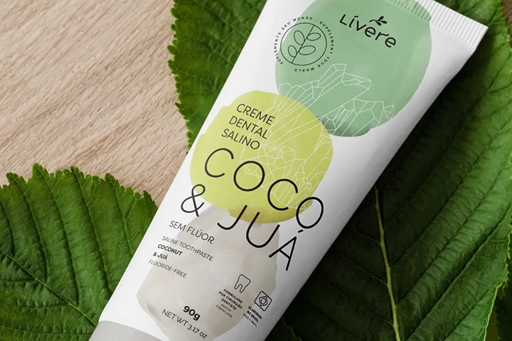 Creme Dental Lívere Coco e Juá