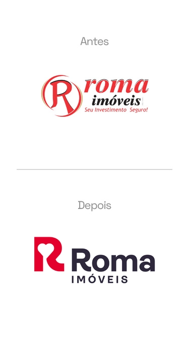 Roma Imóveis Antes e Depois