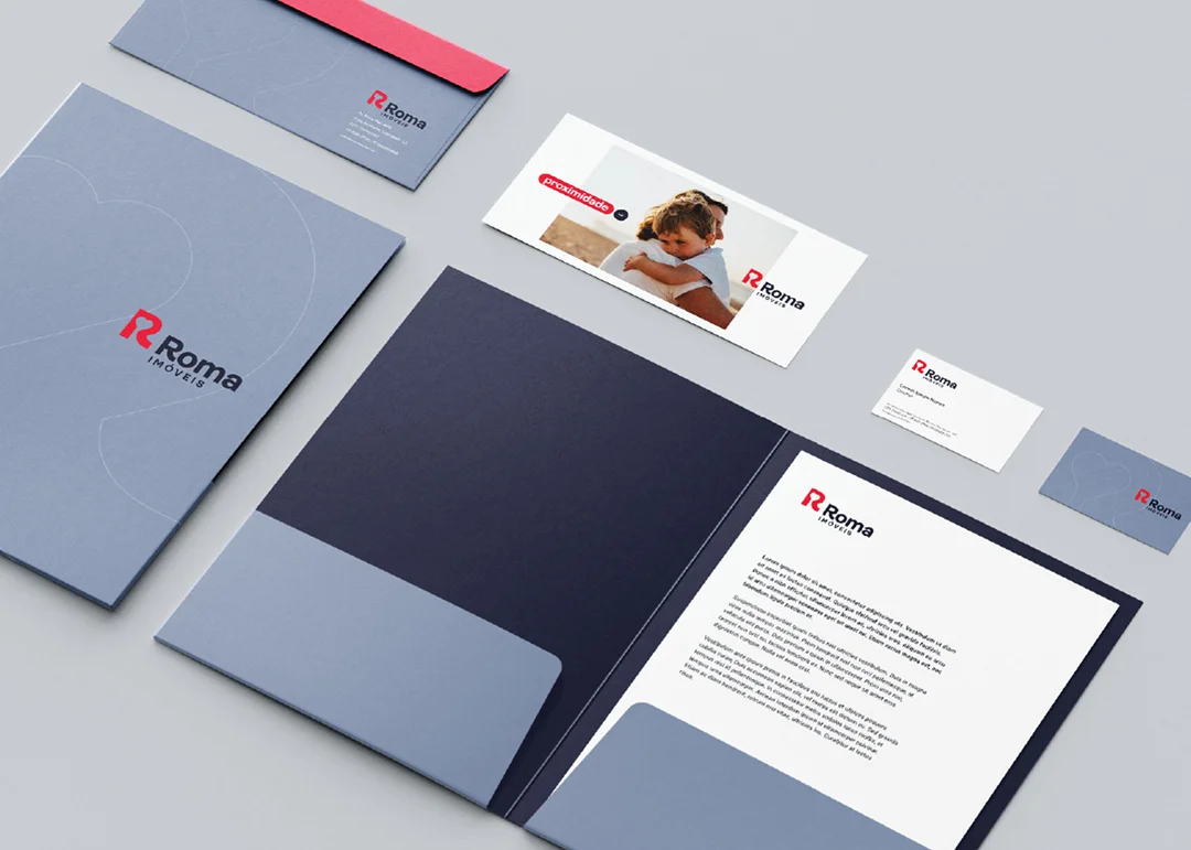 Roma Imóveis papelaria   