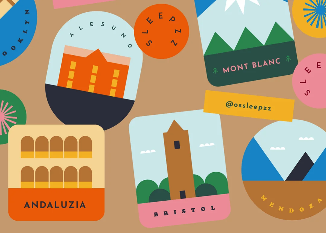 Sleepzz pra viagem: Stickers