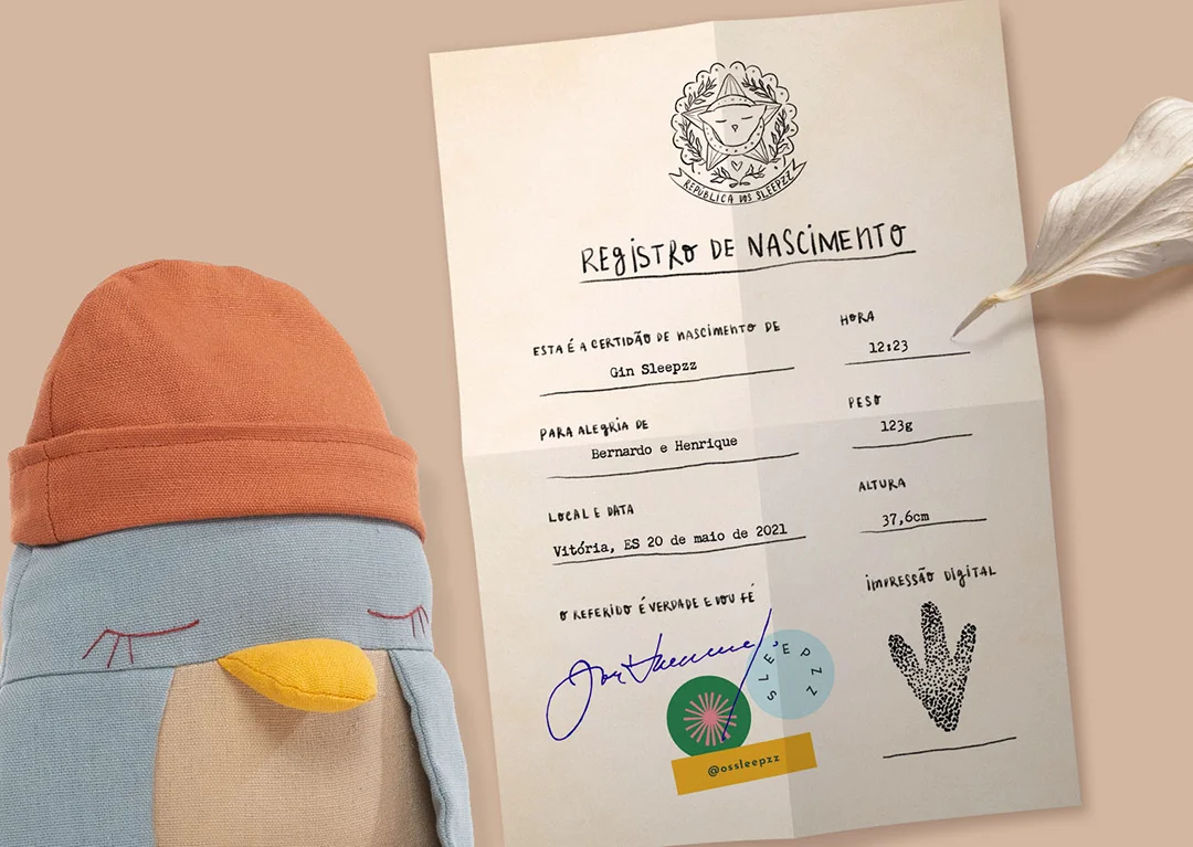 Sleepzz pra viagem: Registro de Nascimento
