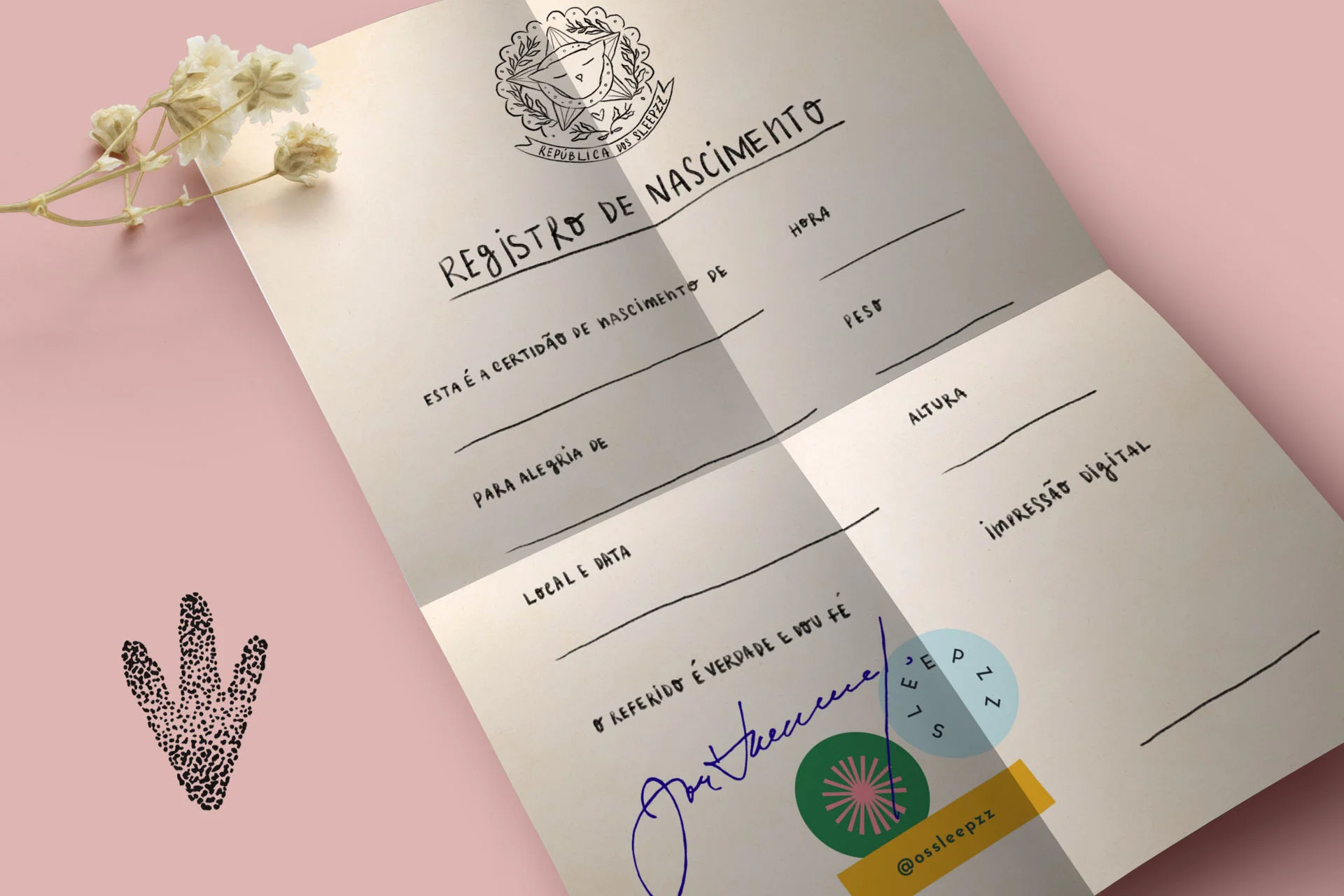 Sleepzz pra viagem: Registro de Nascimento